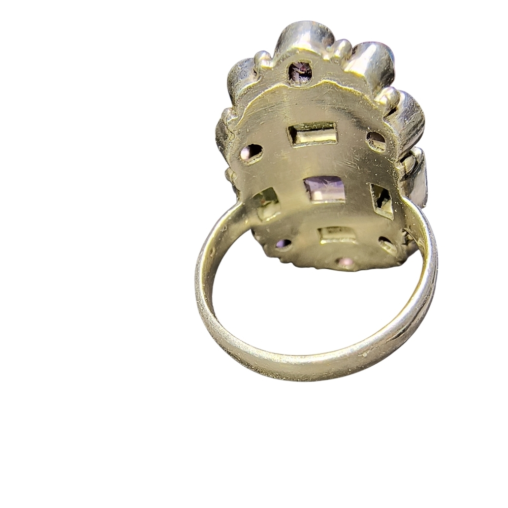 Nicky Butler Multi Gemstone & Sterling Silver Elongated Statement Ring - Picture 9 of 12